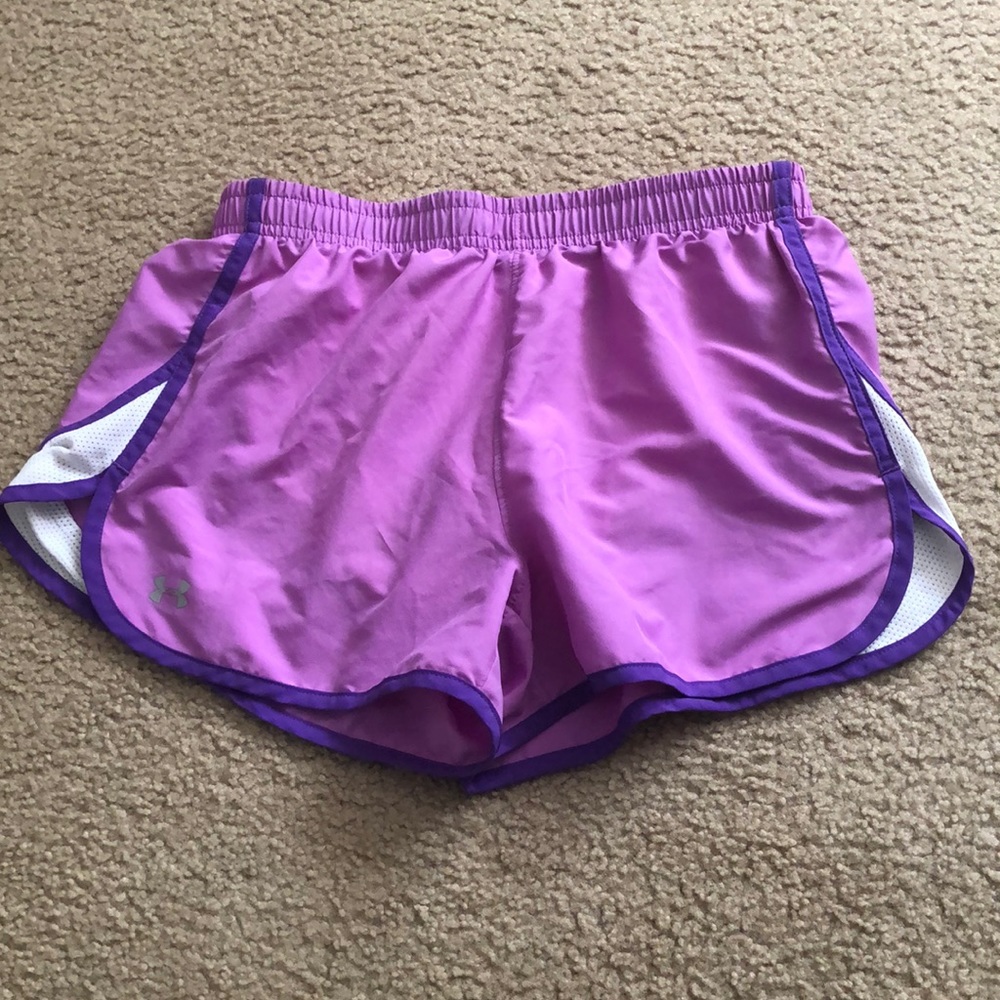Purple Under Armour Running Shorts